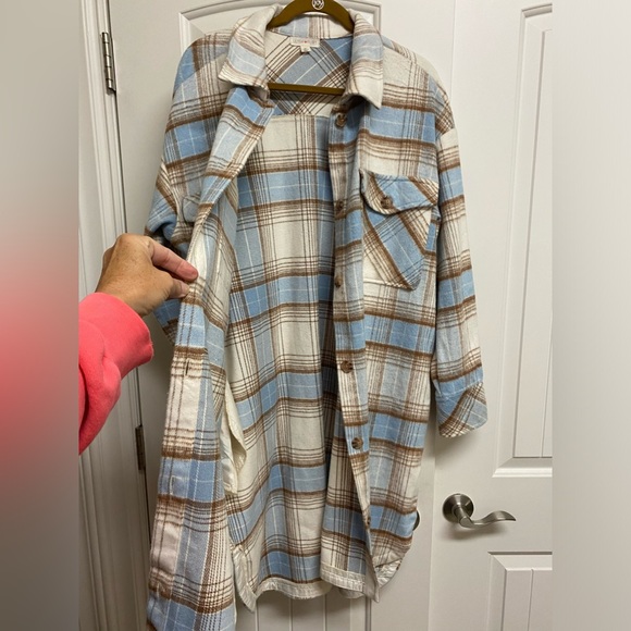 Long Flannel Shirt/Jacket XL - Picture 6 of 12